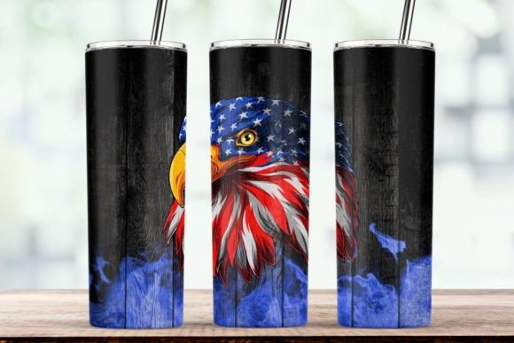 4th of July Eagle Head American Flag PNG for Crafts and Graphics