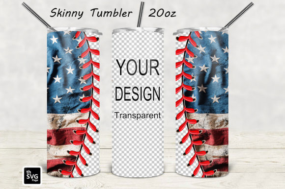 American Flag Tumbler Sublimation Design for Crafts and Graphics