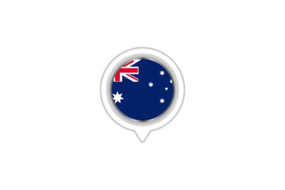 Australia Flag Emblem Vector Design for Crafts and Graphics