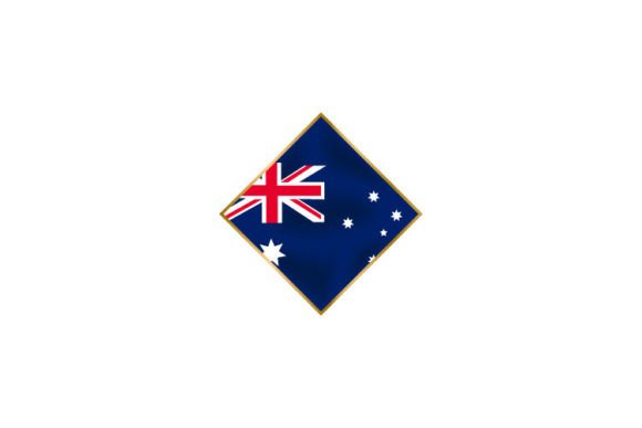 Australia Flag Icon Vector Isolated for Crafts and Graphics