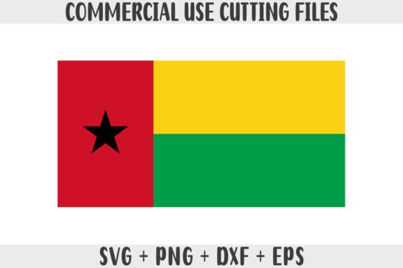Guinea-Bissau Flag SVG Graphics for Crafts