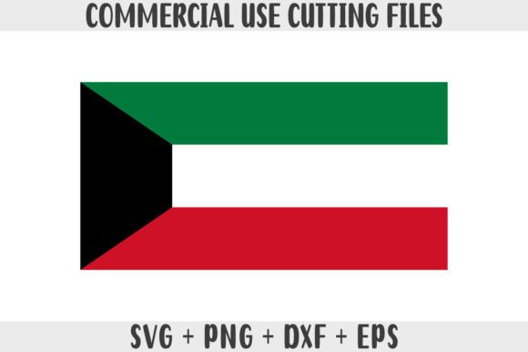Kuwait Flag SVG Graphics for Modern Design