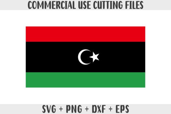 Libya Flag SVG Original Colors
