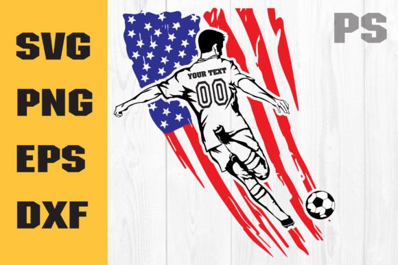 Patriotic Distressed Us Flag, Soccer Graphics for Crafts
