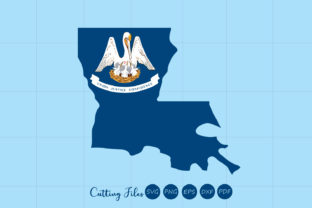 State Shape with Flag Graphic
