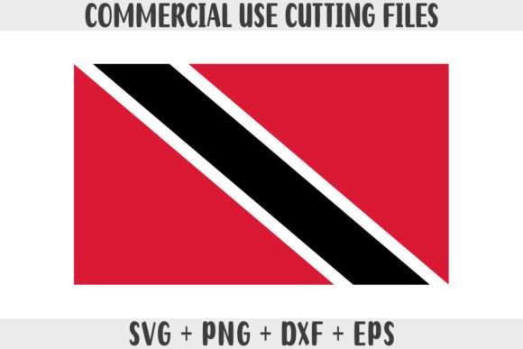 Trinidad and Tobago Flag Graphics for Crafts and Branding