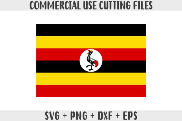 Uganda Flag SVG Graphics for Crafts