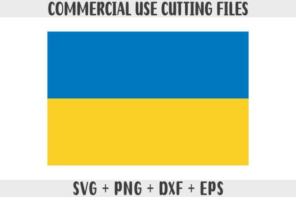 Ukraine Flag SVG Graphics for Crafts