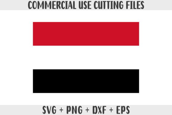 Yemen Flag SVG Graphics for Crafts