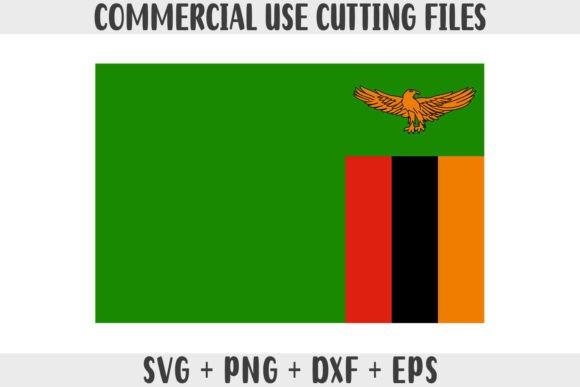 Zambia Flag SVG Graphics for Crafts